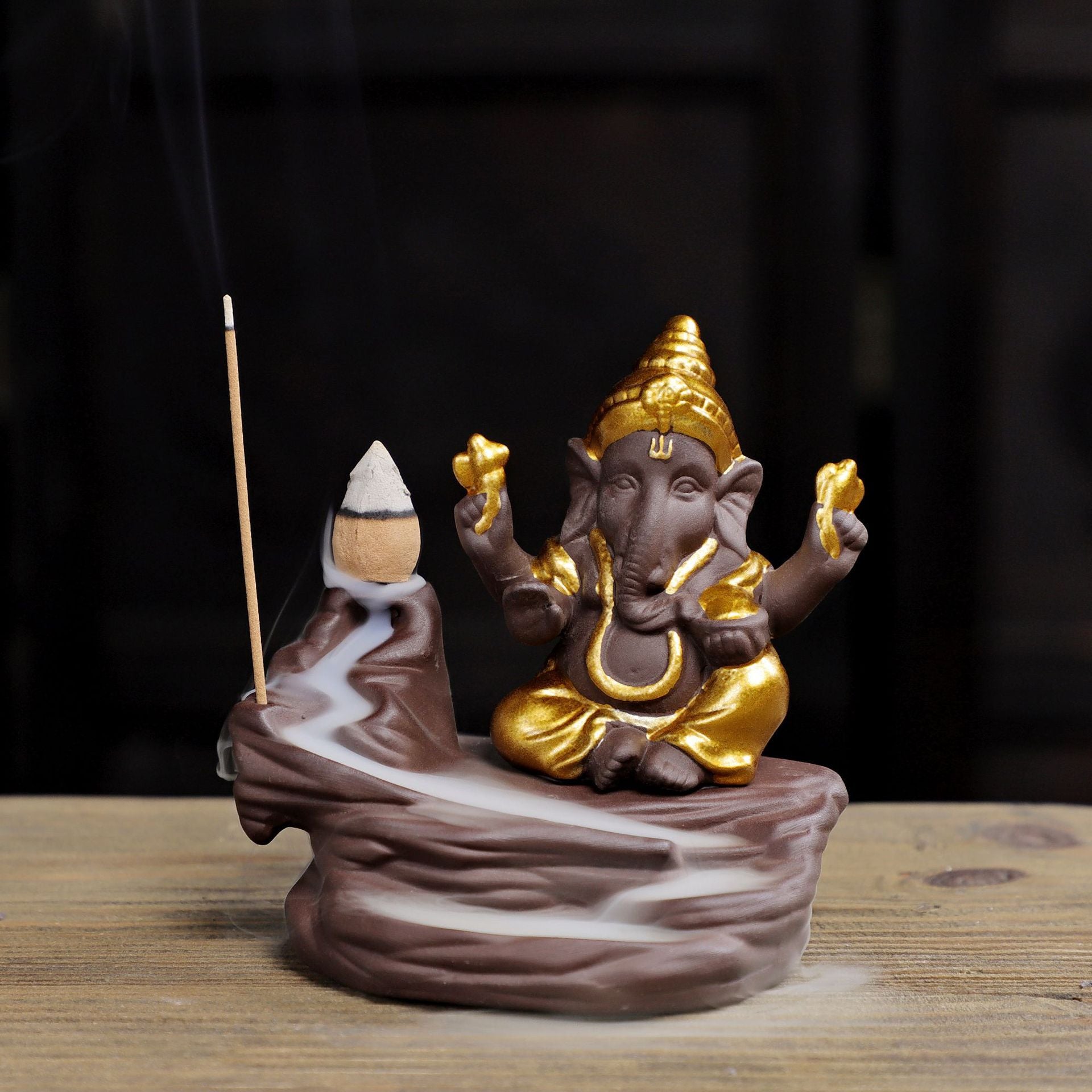 Lord Ganesha Backflow Incense Burner