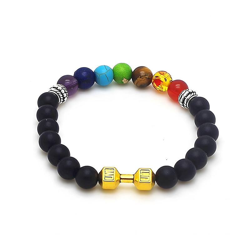 7 Chakra Bracelet Volcanic Lava Mala Meditation Men's and Women's Religious Jewelry Yoga Energy Charm Bracelets-Lava Buddha