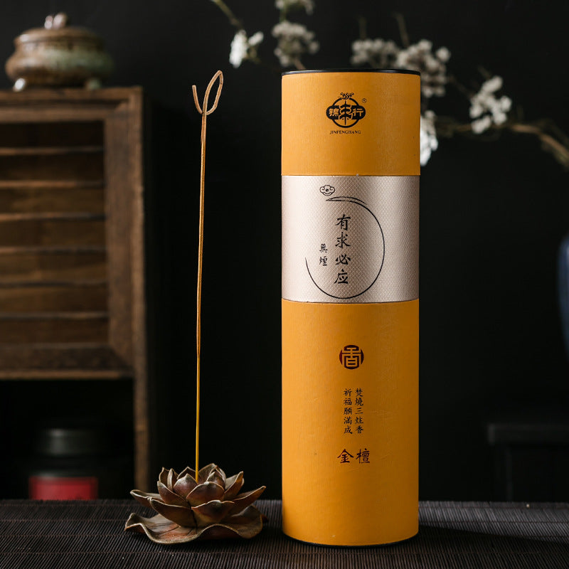 Golden Rolled Money Incense-Bamboo Stick Smokeless Incense-Wealth Incense Buddha Incense Used In Rituals And Celebratory Prayers