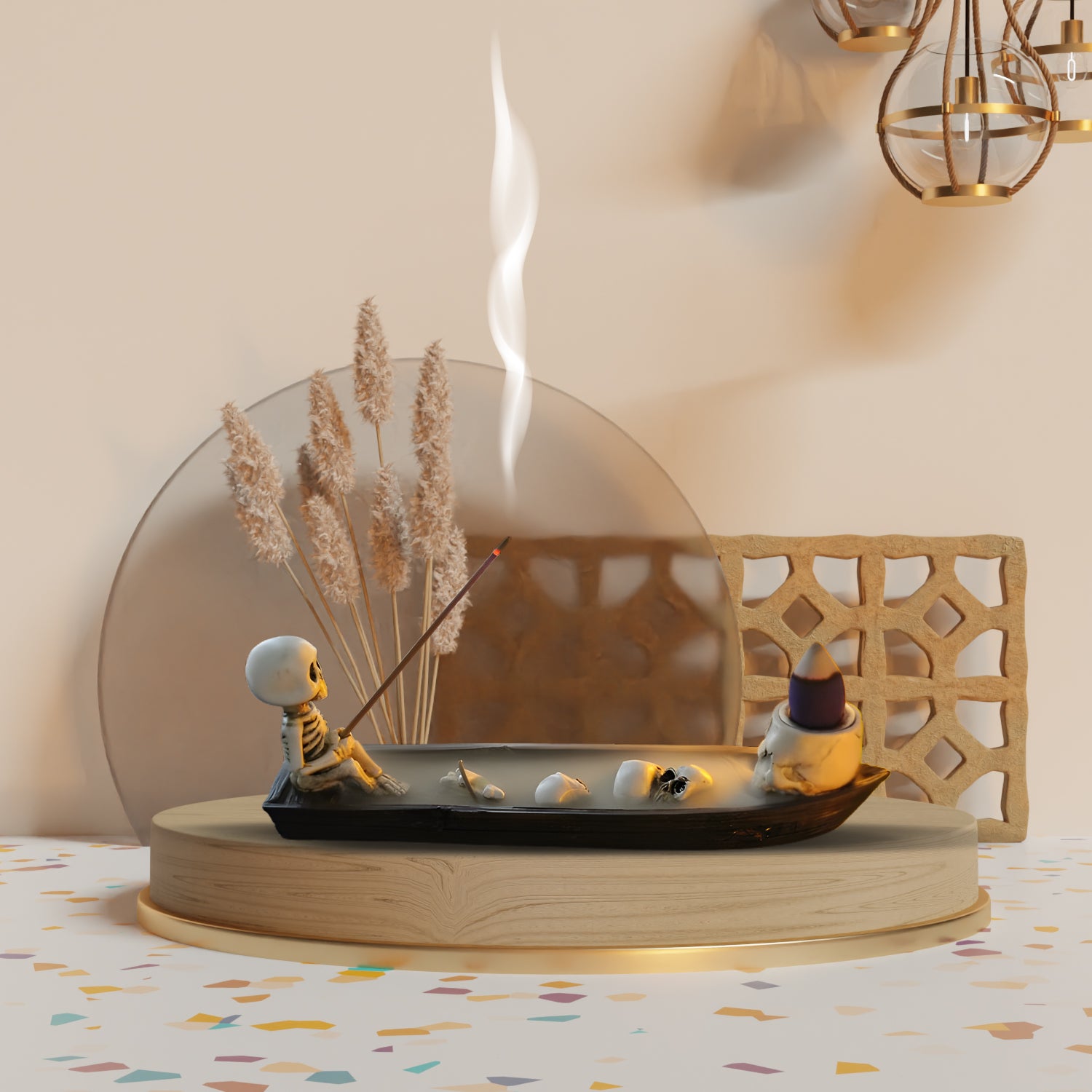 Skeleton Incense Burner