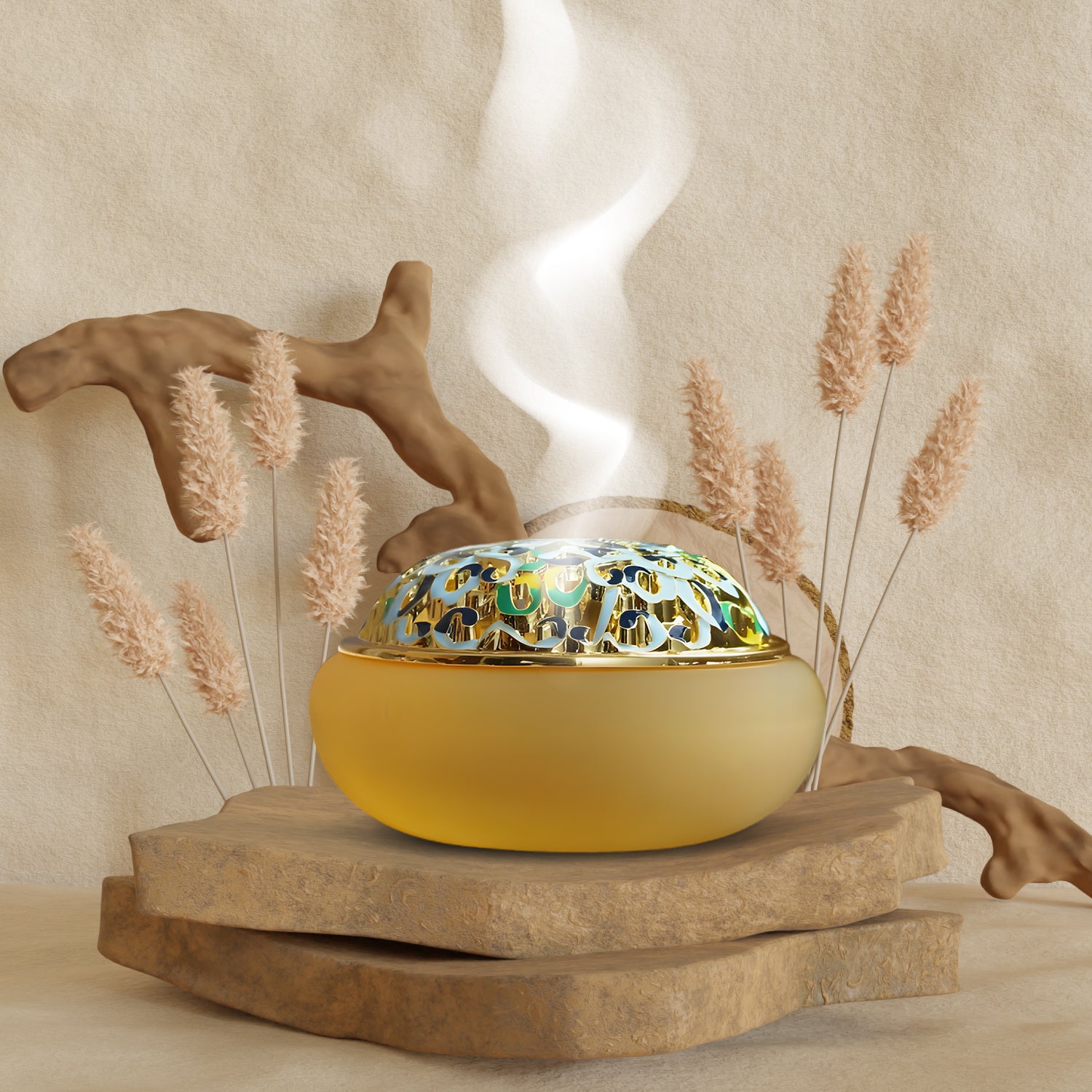 Sandalwood Incense Burner Set, With Instruction: How To Burn Sandalwood Incense