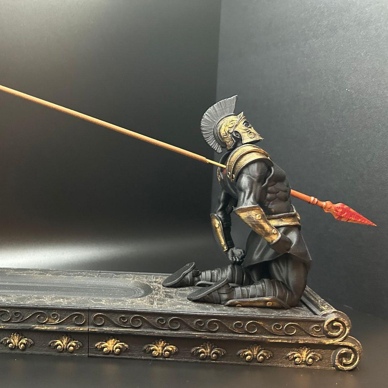 Gladiator Incense Holder - The Fallen Warrior