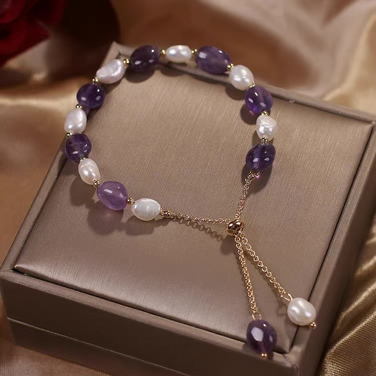 Pearl Crystal Bracelet-Attracting Wealth，Enhance Personal Charisma and Wisdom