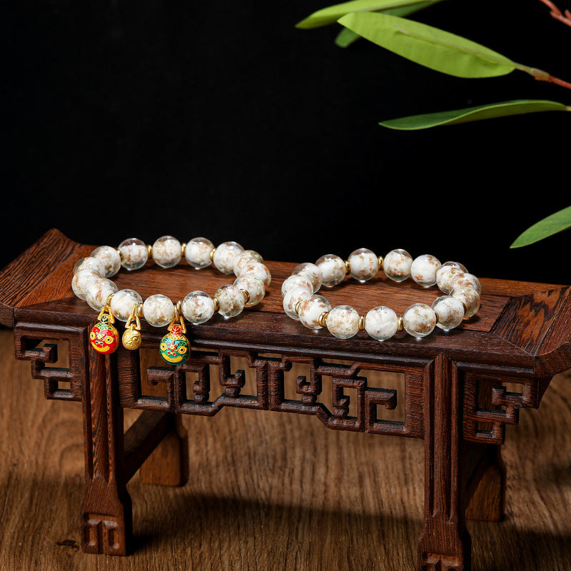 Luminous Glass Glow in The Dark Beaded Bracelet