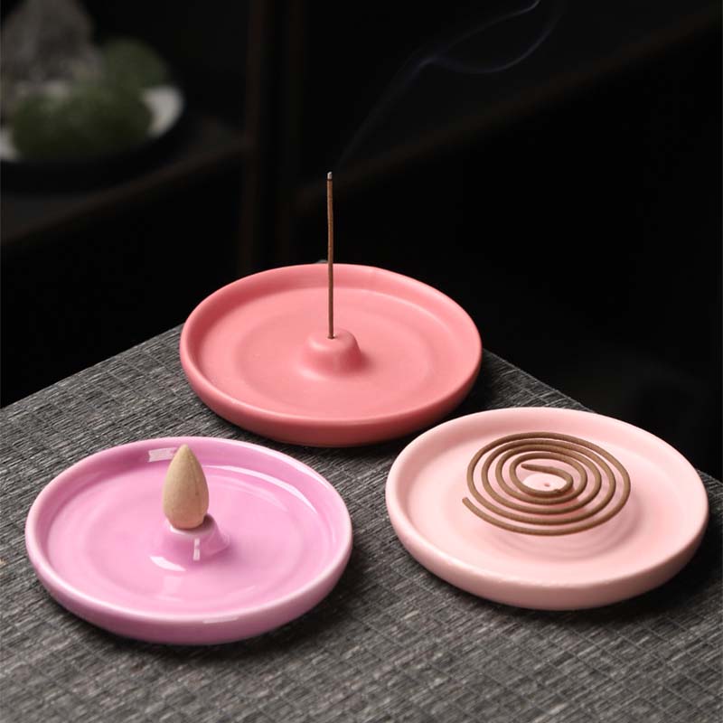 Thread incense insert base ceramic incense burner incense burner incense incense sandalwood incense tray indoor