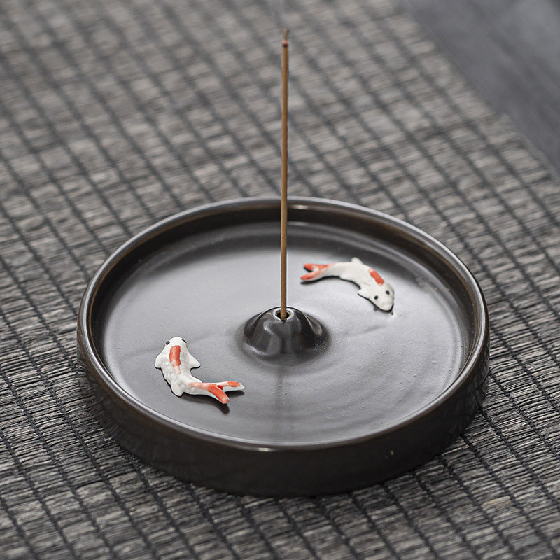 Thread incense inserts incense holder incense tray candle holder indoor incense burner ceramic home furnishings tray incense incense sandalwood incense