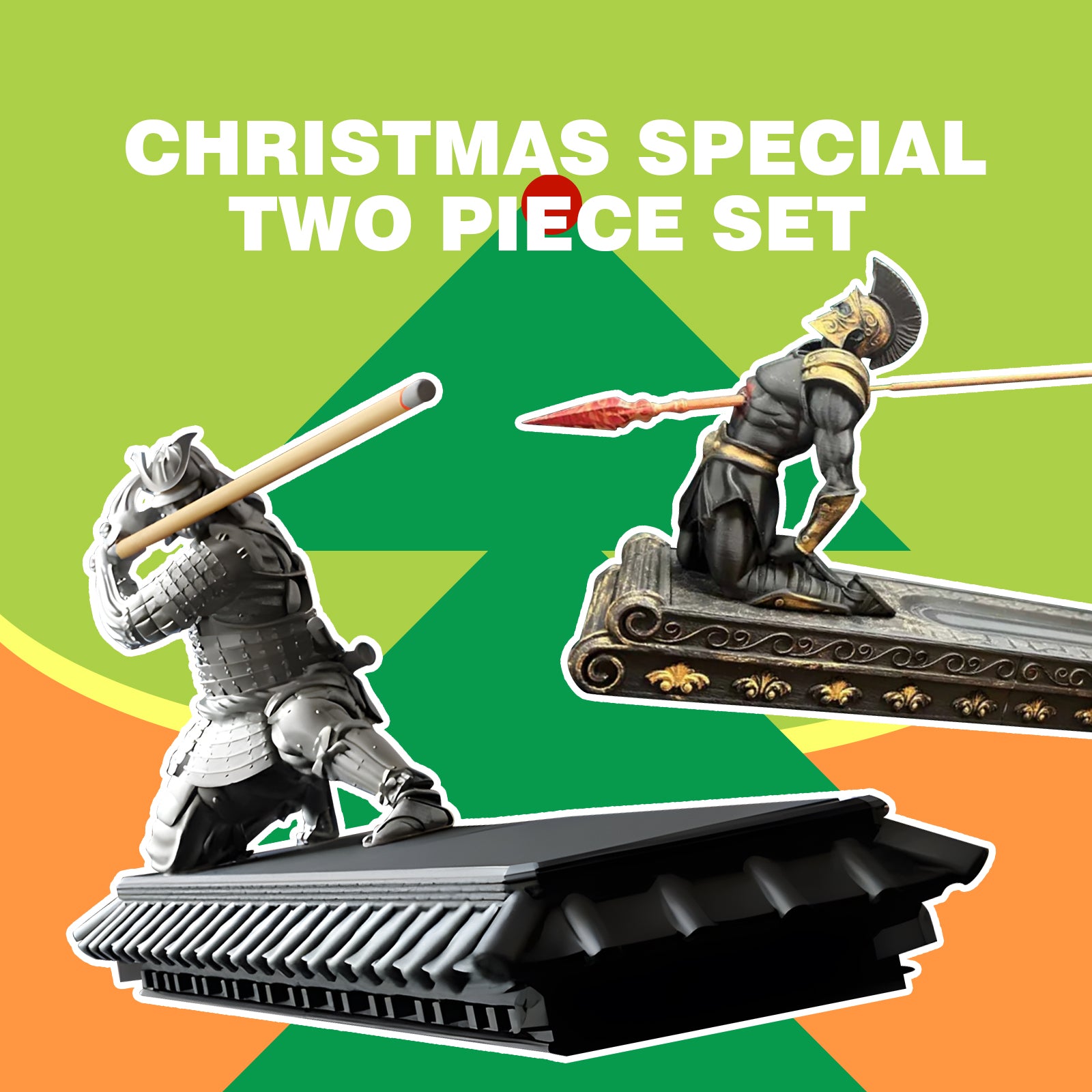 Christmas Selected Warrior Incense Holder - Gift Set 2 Items