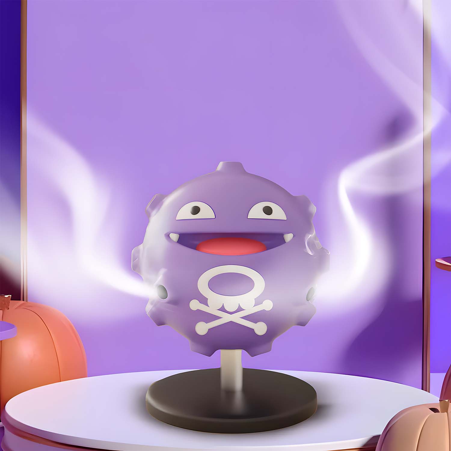 Pokemon Weezing Incense Holder and Burner, Resin Sandalwood Coils for Halloween-Themed Holiday Parties