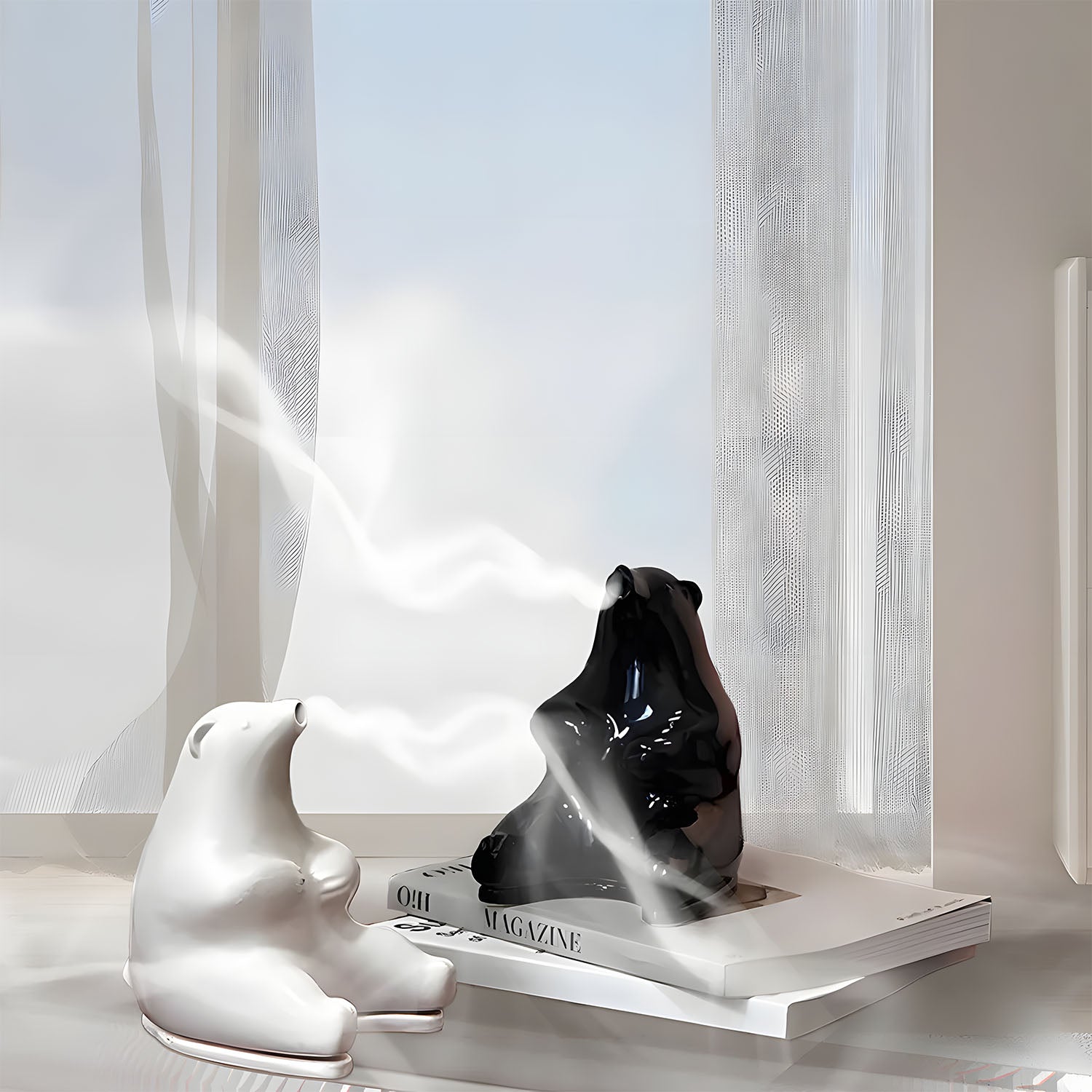 Christmas Polar Bear Creative Home, Tabletop Indoor Aromatherapy Scent Holder, Premium Sense Scent Socket