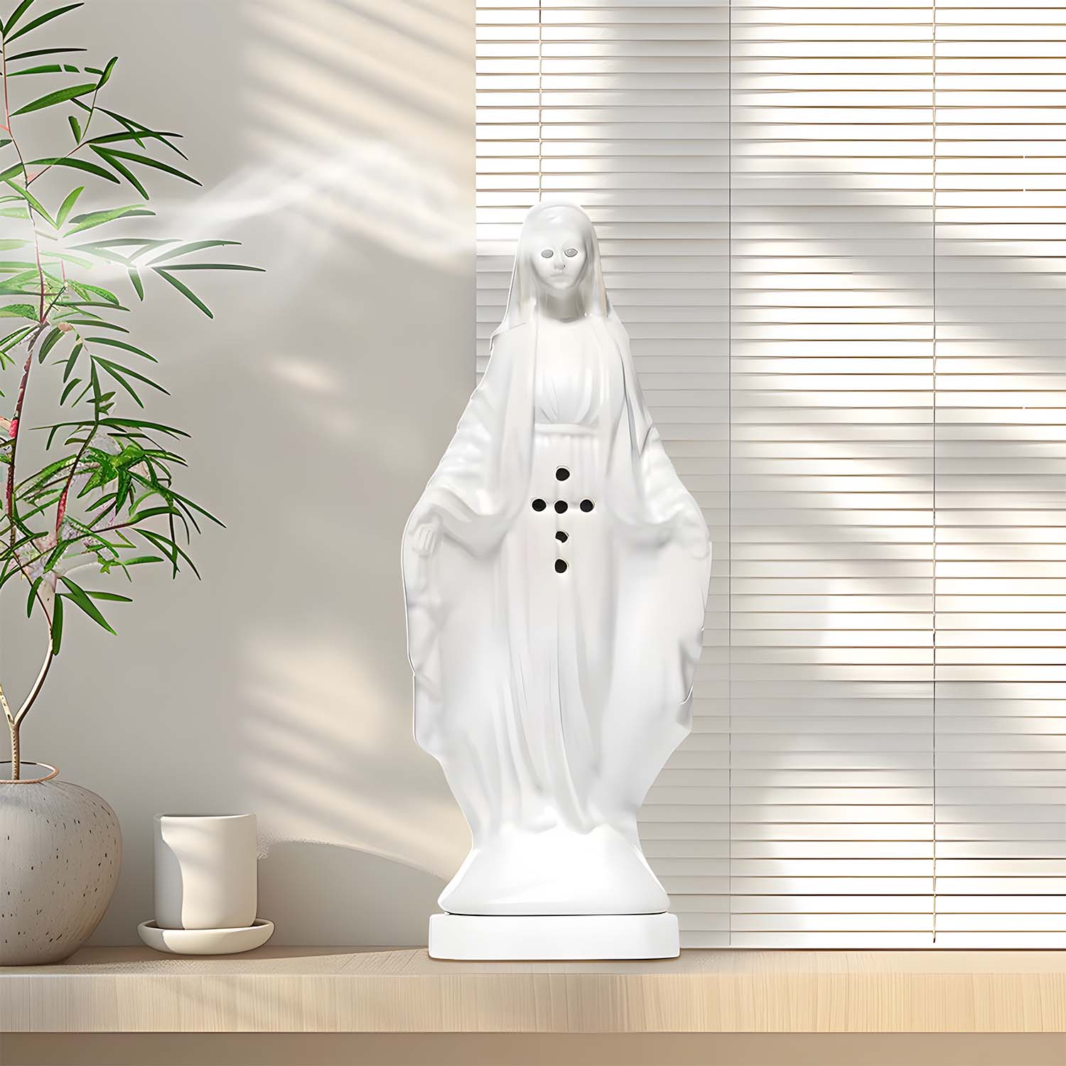 The Virgin Mary ceramic aromatherapy incense burner, home indoor trend office ornaments decorations