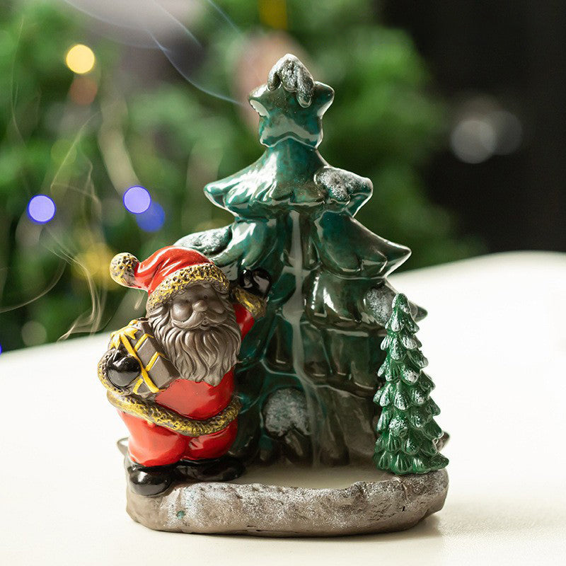 Christmas Tree & Santa Claus Incense Burner