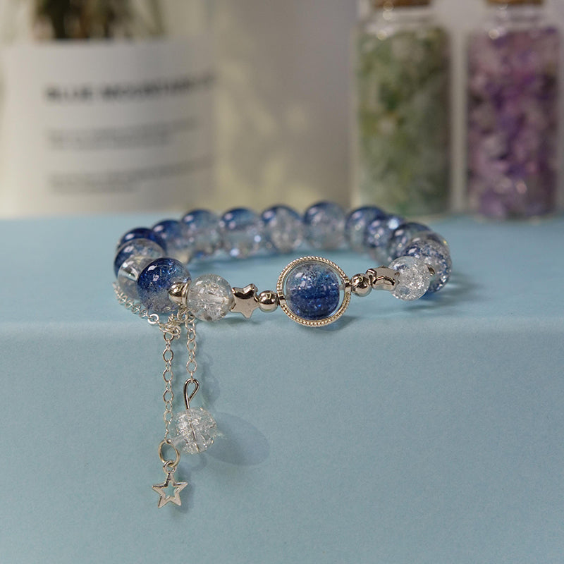 Zenma Natural Crystal Bracelet Lucky Bracelet Lucky Beads Gift Selection-To My Granddaughter "Forever Linked Together"