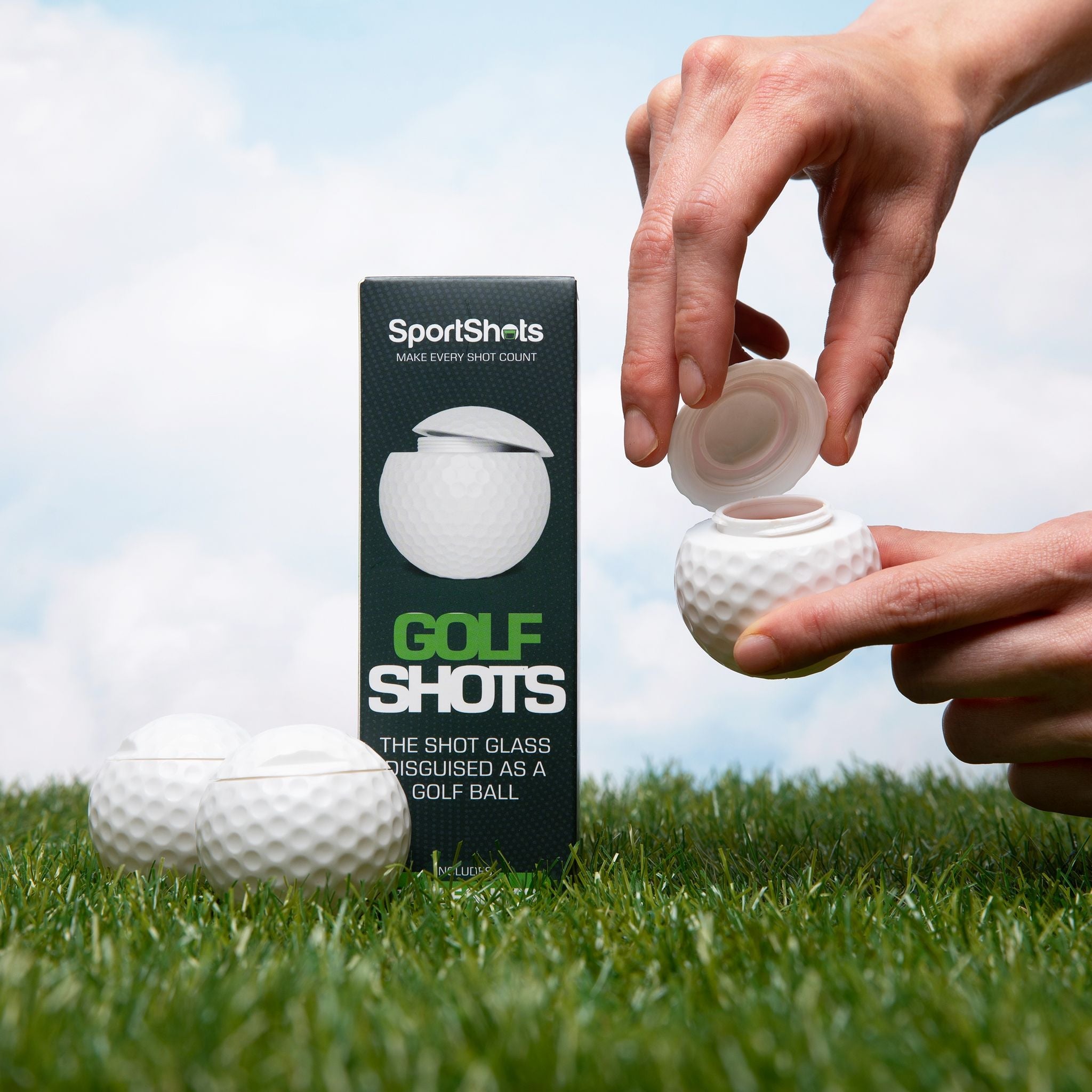 Golf Ball Shaped Shot Glass